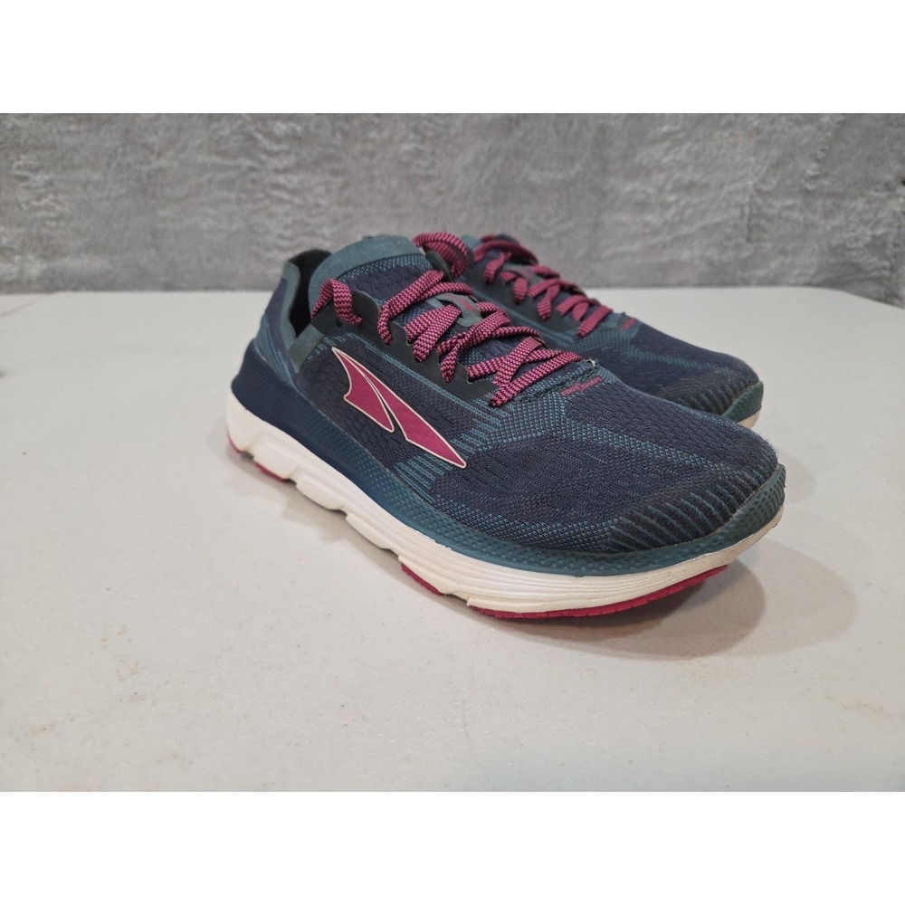 Altra Duo 1.5 Zero Drop Trail Running Shoes Womens US Sz 8.5W Blue Pink